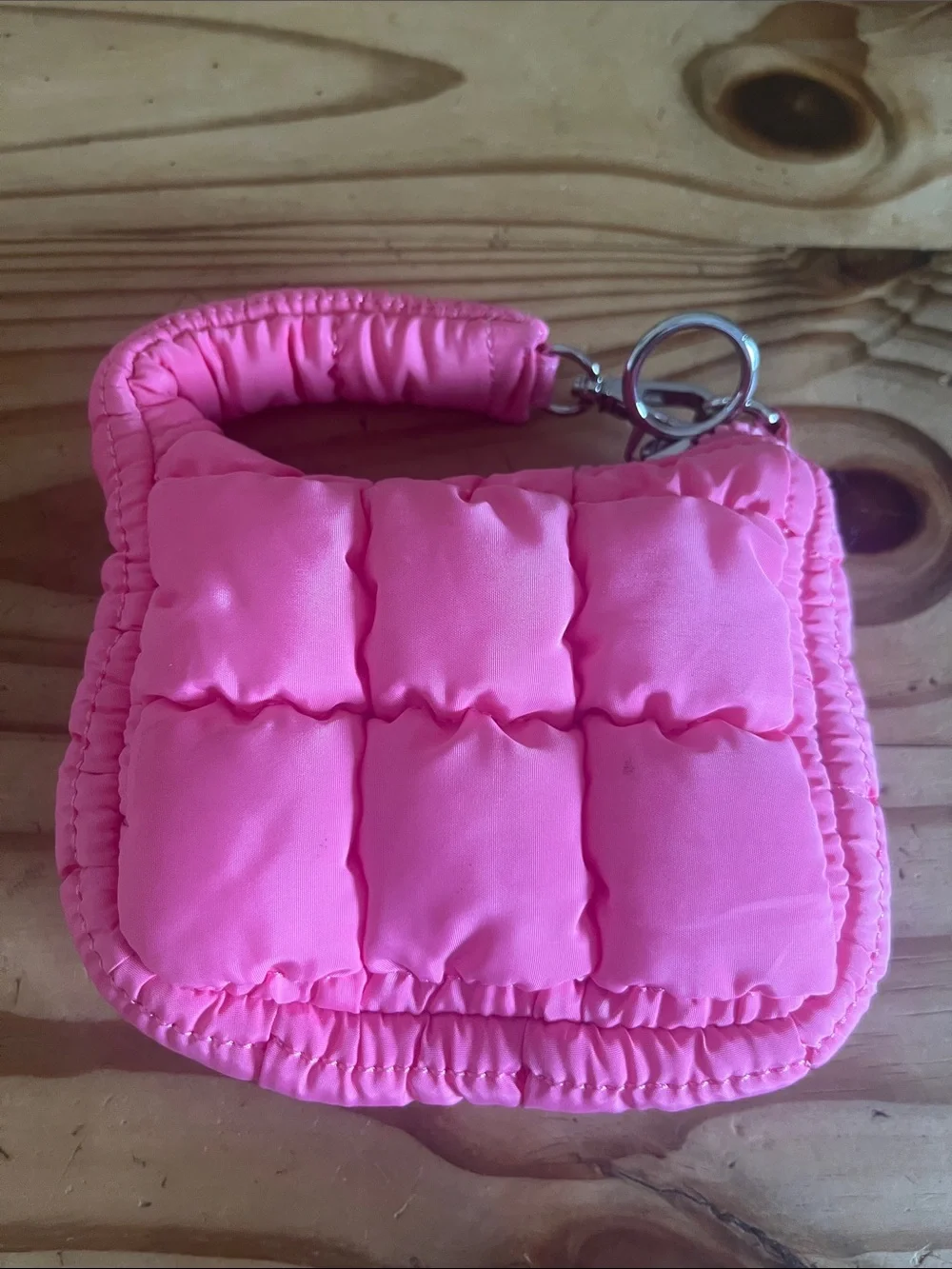 Free People Movement Quilted Micro Pouch Bubblegum Pink